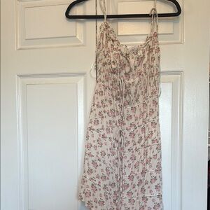 Floral Print Dress with Adjustable Straps